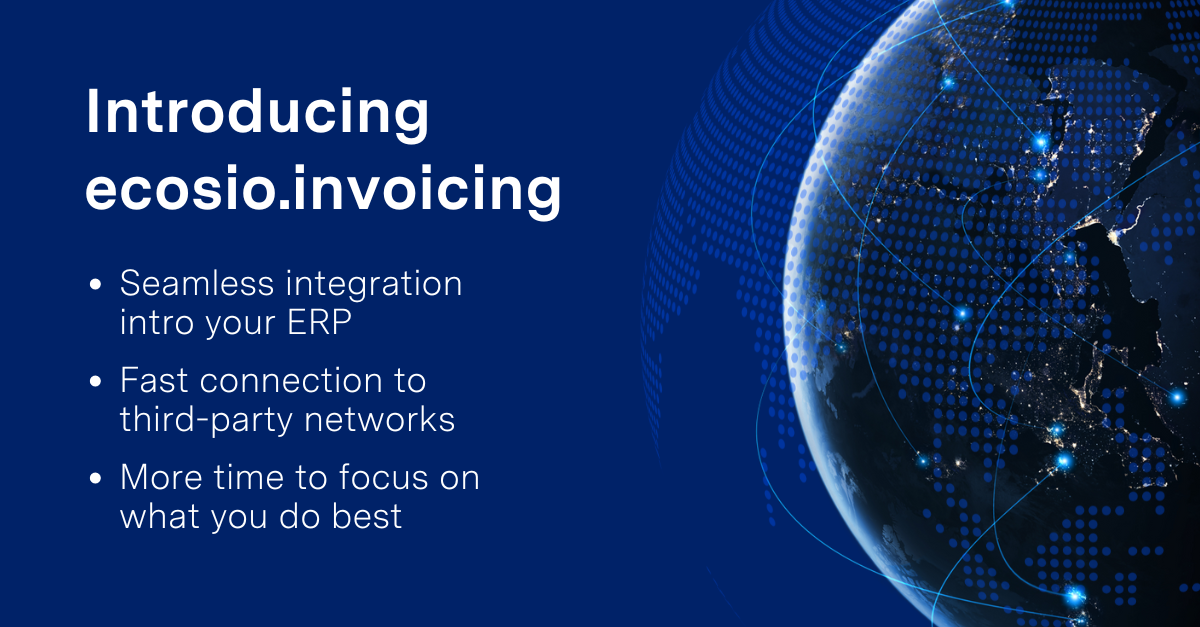 screenshot of E-invoicing and Peppol
